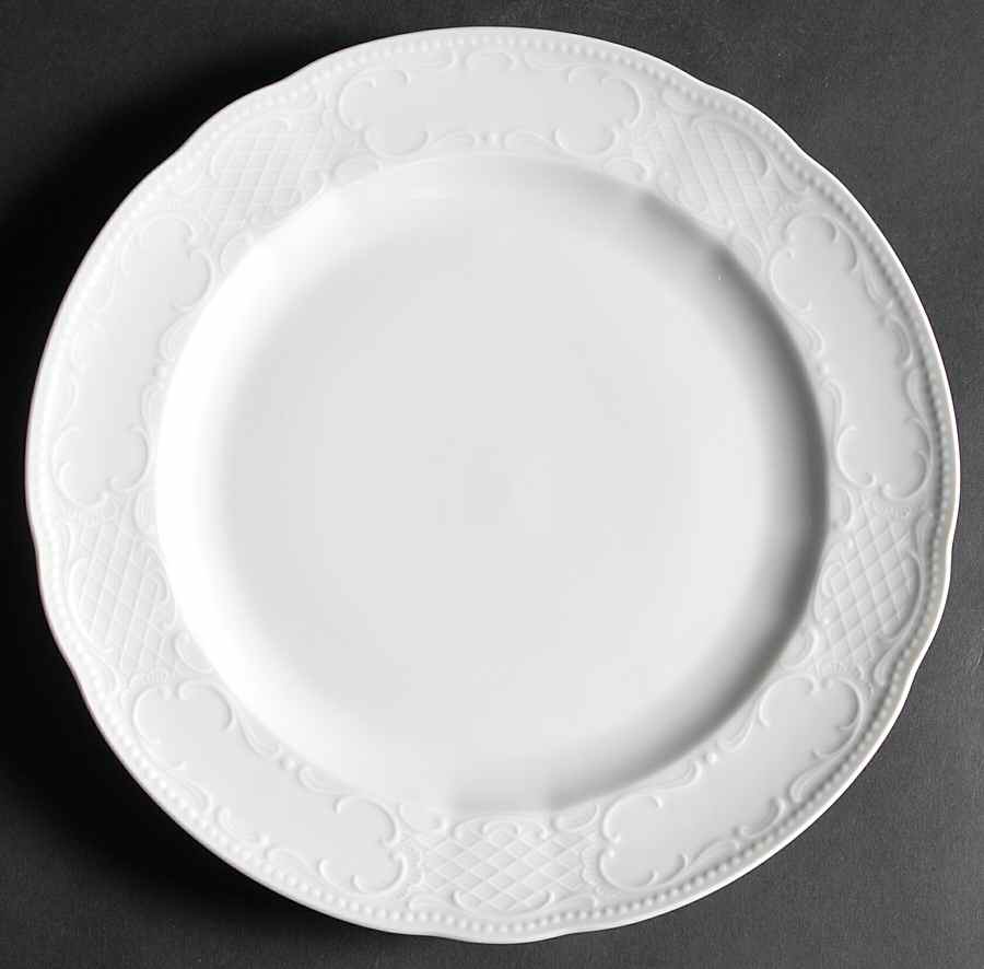 Vienna White Dinner Plate by Seltmann-1