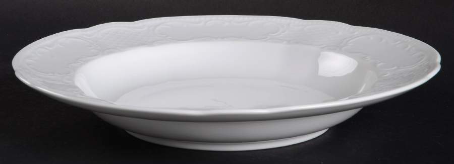 Vienna White Rim Soup Bowl by Seltmann-1