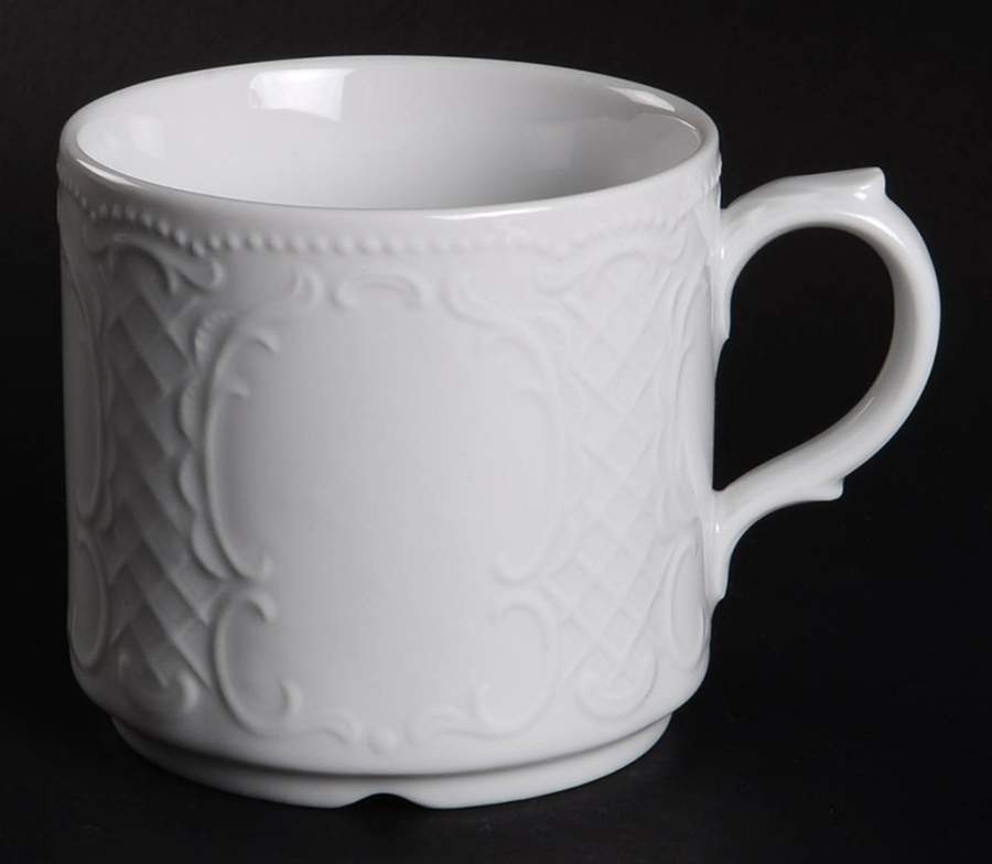 Vienna White Flat Cup by Seltmann-1