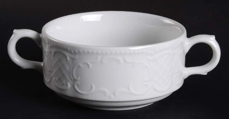 Vienna White Flat Cream Soup Bowl by Seltmann-1