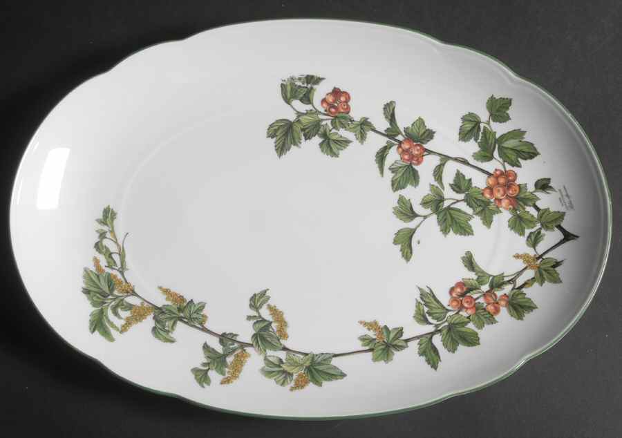 Waldbeere 14" Oval Serving Platter by Seltmann-1