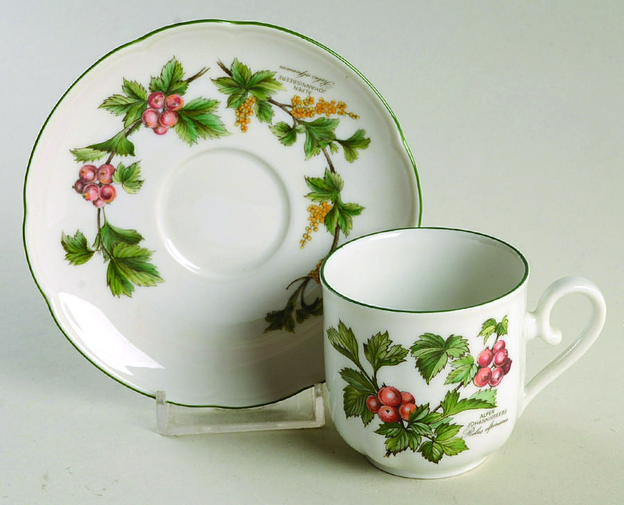 Waldbeere Flat Demitasse Cup & Saucer Set by Seltmann-1