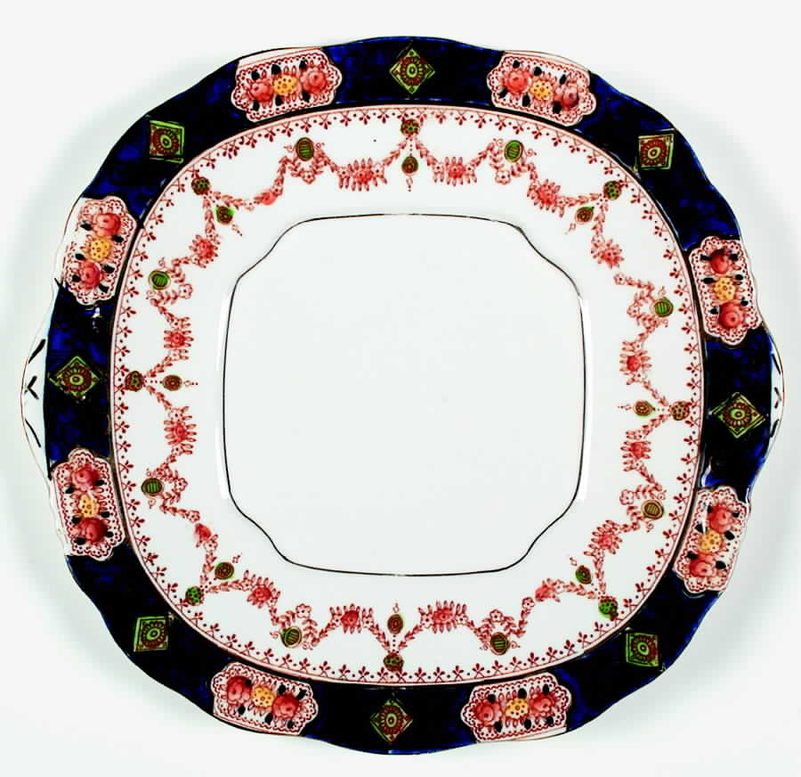2586 Square Handled Cake Plate by St Michael-1