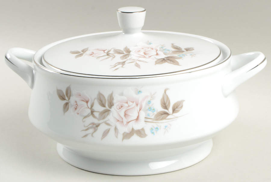 April Rose Round Covered Vegetable by Sandalwood-1