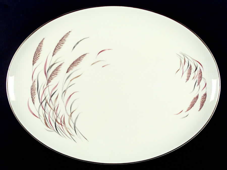 Surrey Wheat 15" Oval Serving Platter by Stonehenge-1