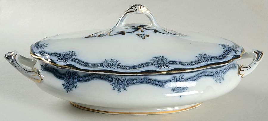 Ostend Oval Covered Vegetable by Stanley Pottery -1