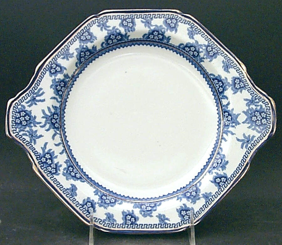 Torbrex Handled Cake Plate by Stanley Pottery -1