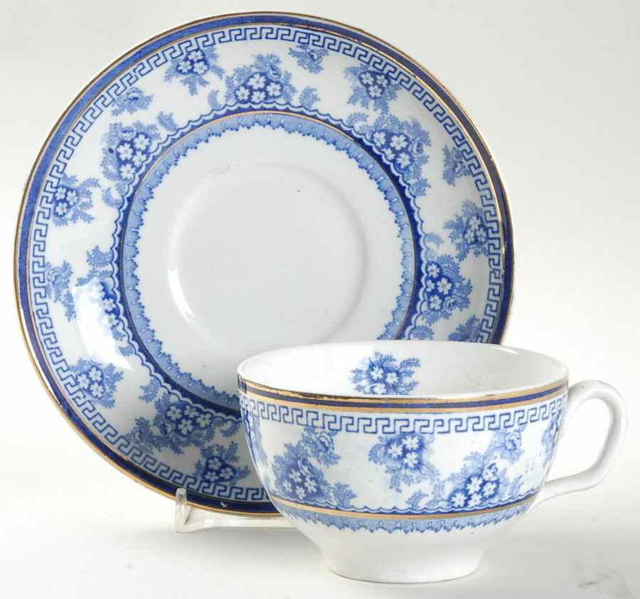 Torbrex Flat Cup & Saucer Set by Stanley Pottery -1