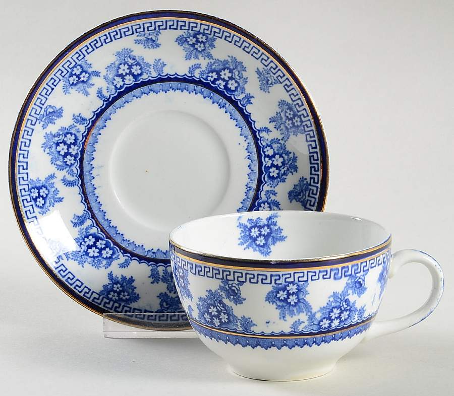 Torbrex Flat Cup & Saucer Set by Stanley Pottery -1