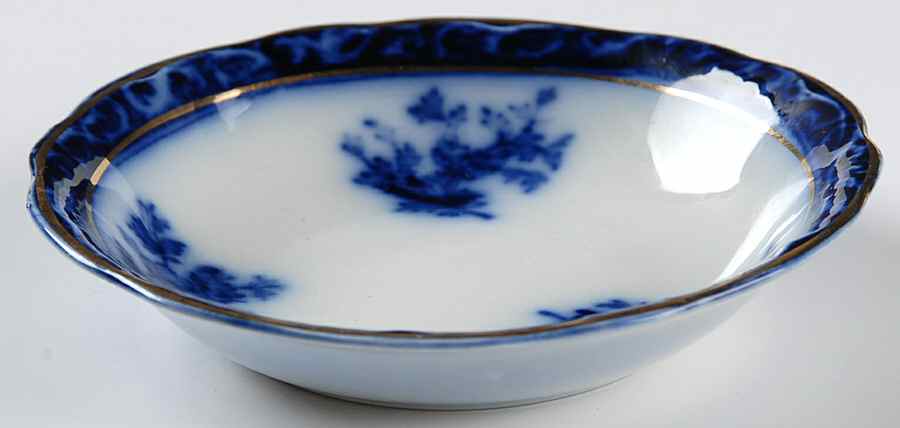 Touraine (Flow Blue) Fruit/Dessert (Sauce) Bowl by Stanley Pottery -1