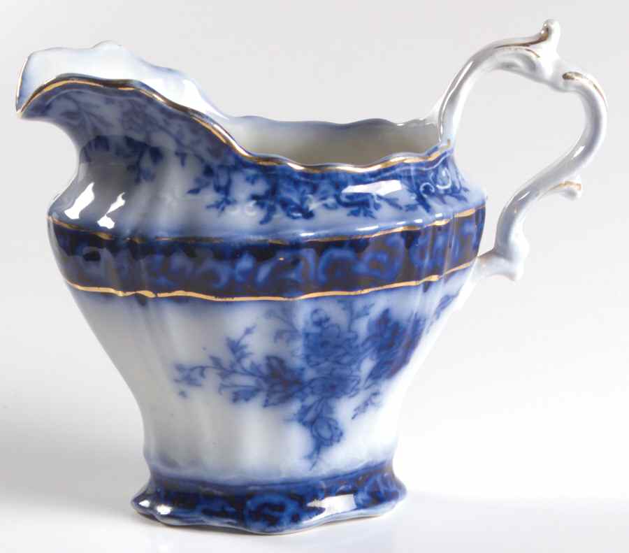 Touraine (Flow Blue) Creamer by Stanley Pottery -1