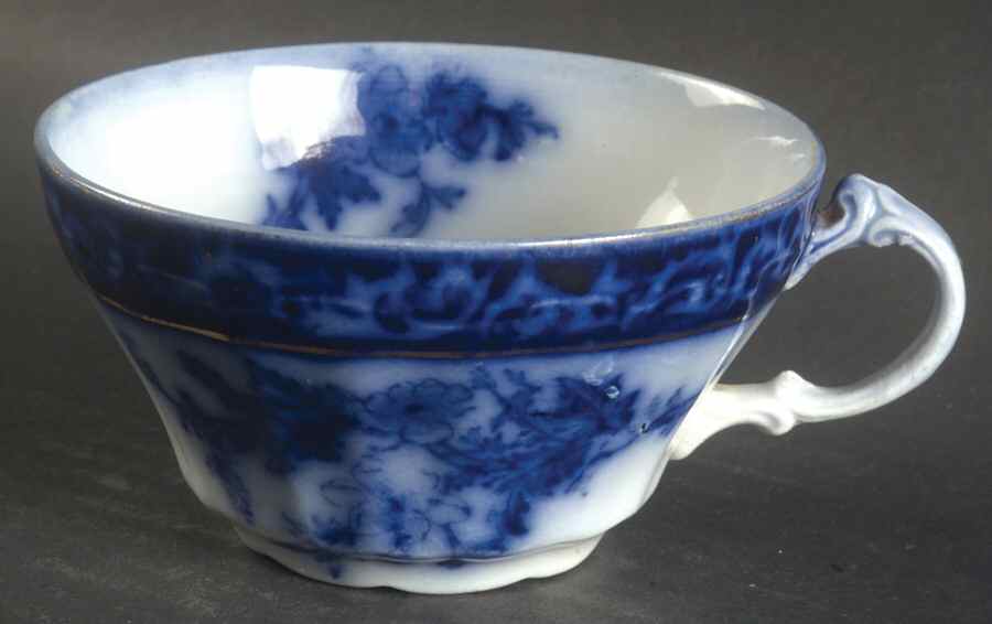 Touraine (Flow Blue) Flat Cup by Stanley Pottery -1