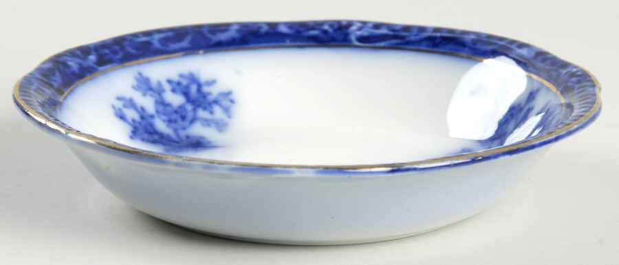Touraine (Flow Blue) Fruit/Dessert (Sauce) Bowl by Stanley Pottery -1