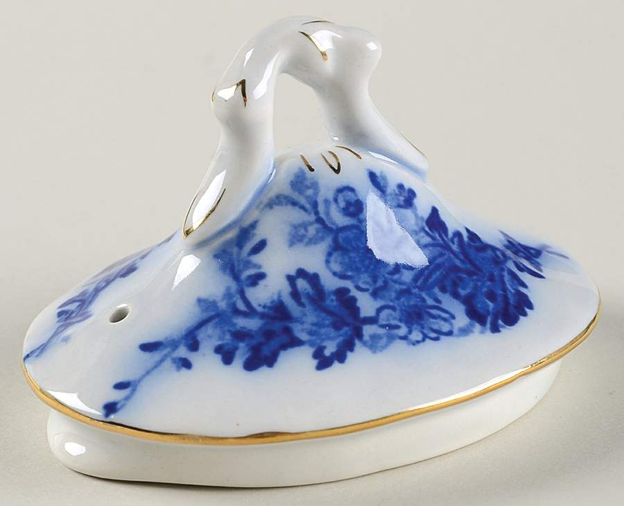 Touraine (Flow Blue) Lid for Coffee Pot by Stanley Pottery -1