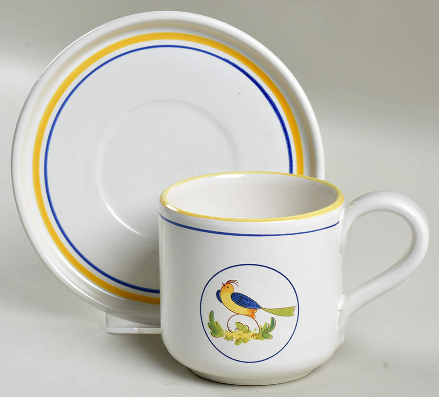SNM1 Flat Cup & Saucer Set by San Marciano Ceramiche-1