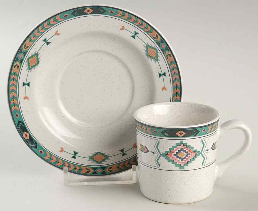 Adirondack Flat Demitasse Cup & Saucer Set by Studio Nova-1