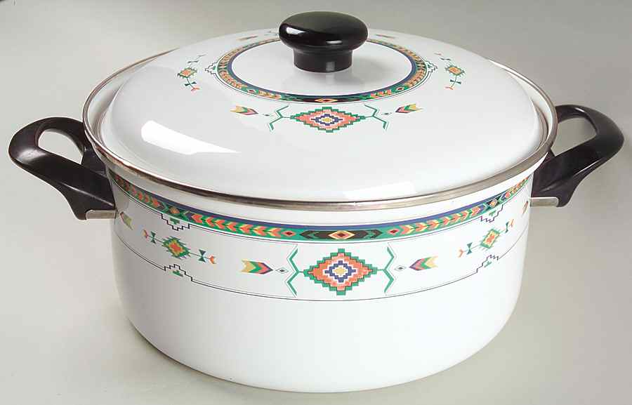 Adirondack 4 Quart Metal Covered Casserole by Studio Nova-1