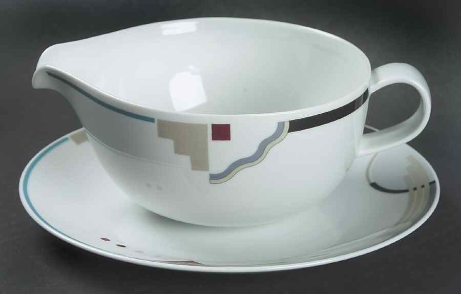 Attitudes Round Gravy Boat & Bread and Butter Stand by Studio Nova-1