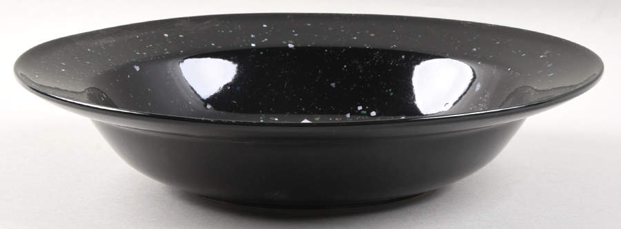 Aurora Black 9" Round Vegetable Bowl by Studio Nova-1