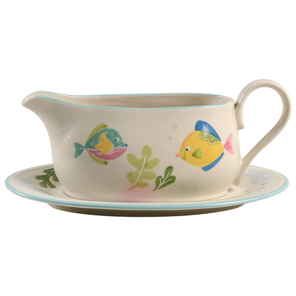 Barrier Reef Gravy Boat & Underplate by Studio Nova-1
