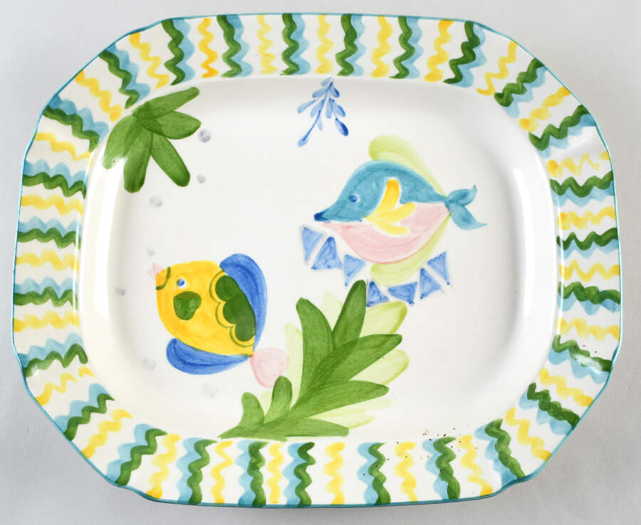 Barrier Reef 15" Rectangular Serving Platter by Studio Nova-1