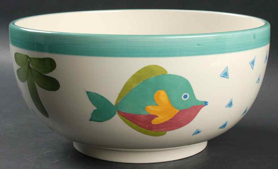 Barrier Reef 11" Large Salad Serving Bowl by Studio Nova-1