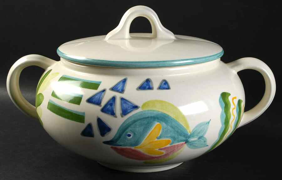 Barrier Reef Tureen & Lid by Studio Nova-1