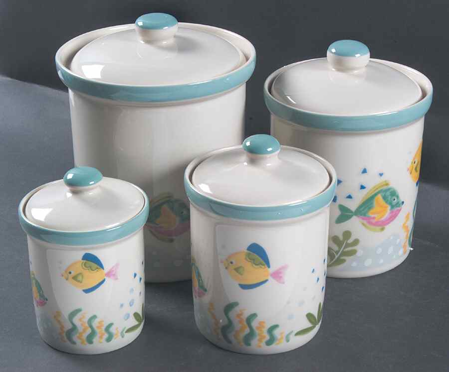 Barrier Reef (4 Piece) Canister Set (Box Set) by Studio Nova-1