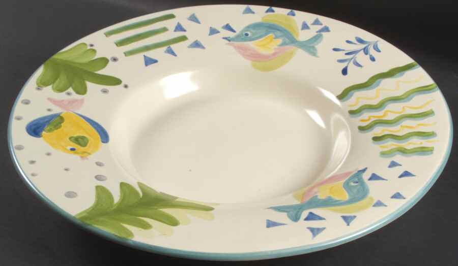 Barrier Reef Deep Round Platter by Studio Nova-1