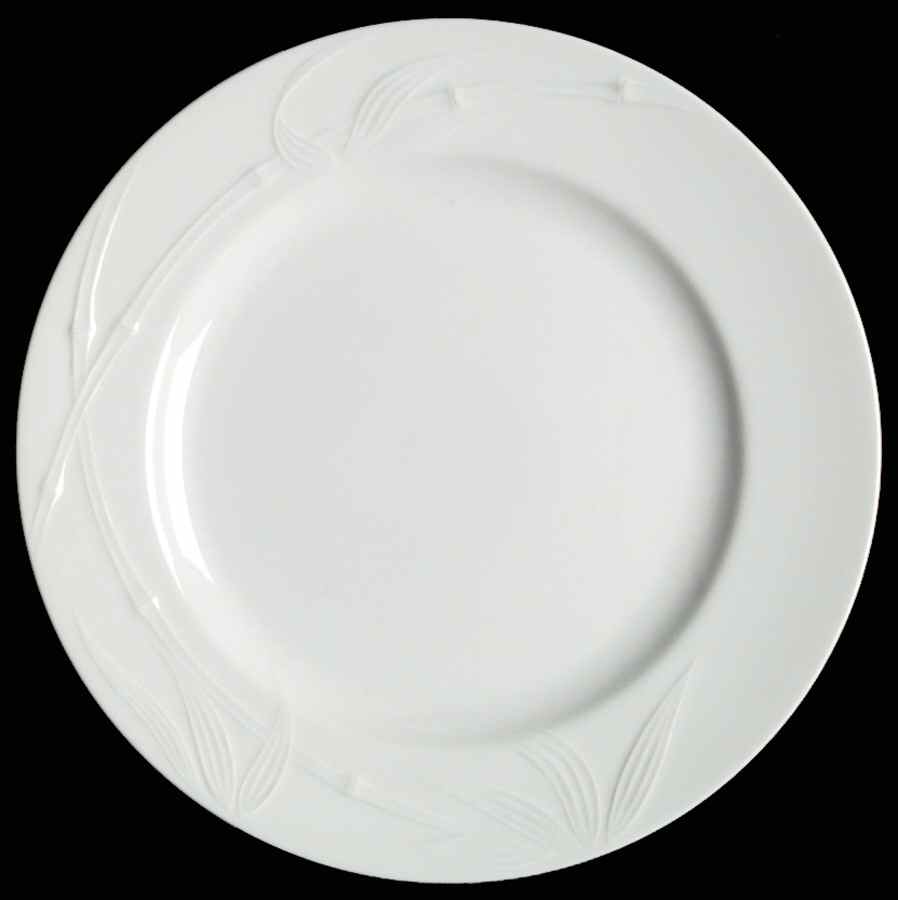 Bamboo White Dinner Plate by Studio Nova-1