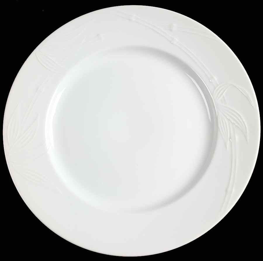 Bamboo White 12" Chop Plate (Round Platter) by Studio Nova-1