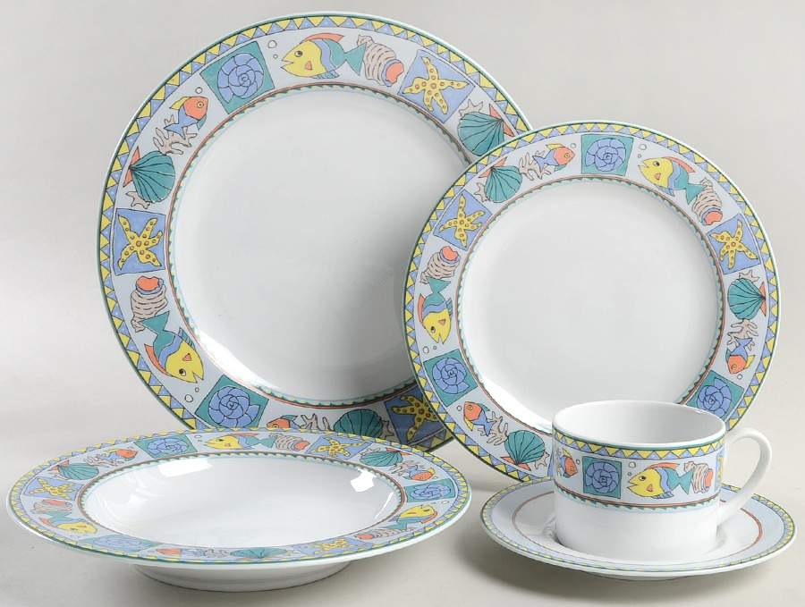 Beach Party 5 Piece Place Setting by Studio Nova-1