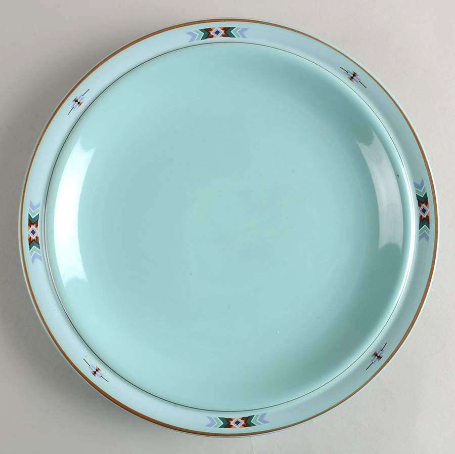 Big Prairie Green 12" Chop Plate (Round Platter) by Studio Nova-1