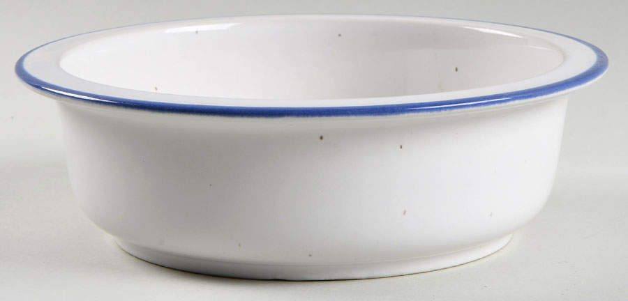 Blue Linen 8" Round Vegetable Bowl by Studio Nova-1