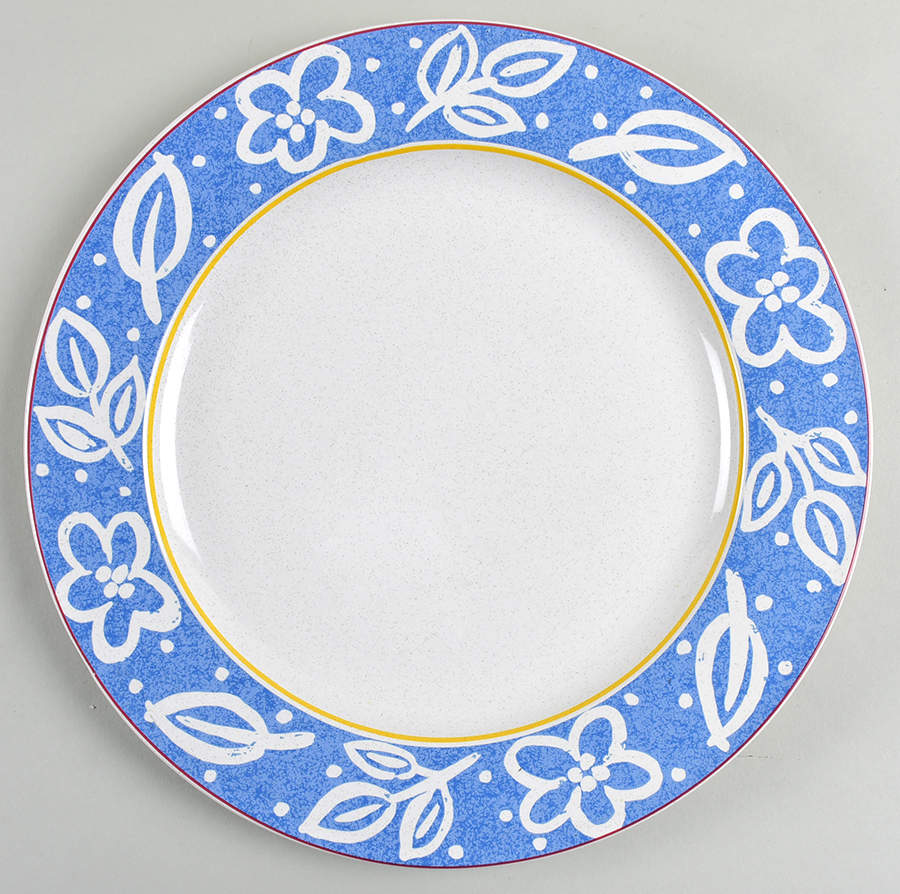 Block Print 12" Chop Plate (Round Platter) by Studio Nova-1