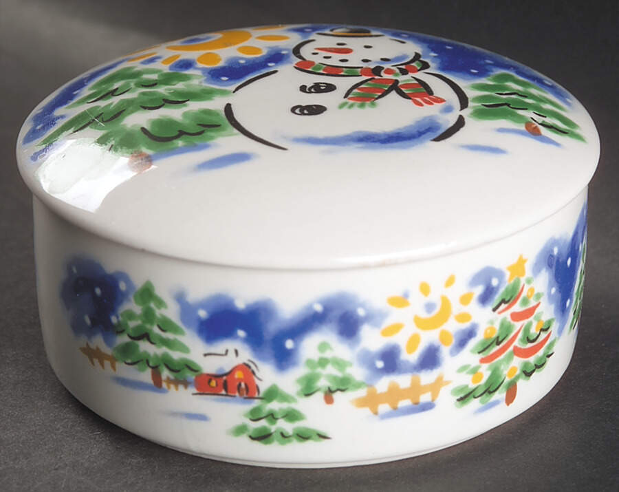 Christmas 4" Round Box & Lid by Studio Nova-1