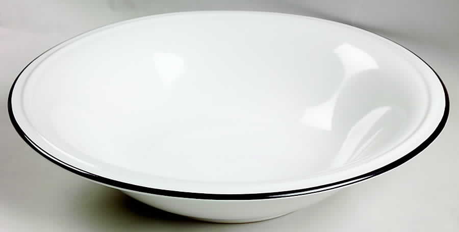 Chromatics Black 9" Round Vegetable Bowl by Studio Nova-1