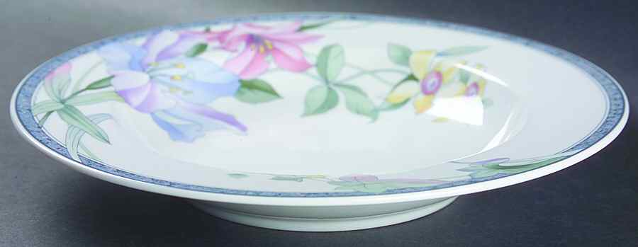 Classic Garden Large Rim Soup Bowl by Studio Nova-1