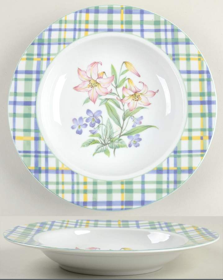 Country Blossom Large Rim Soup Bowl by Studio Nova-1