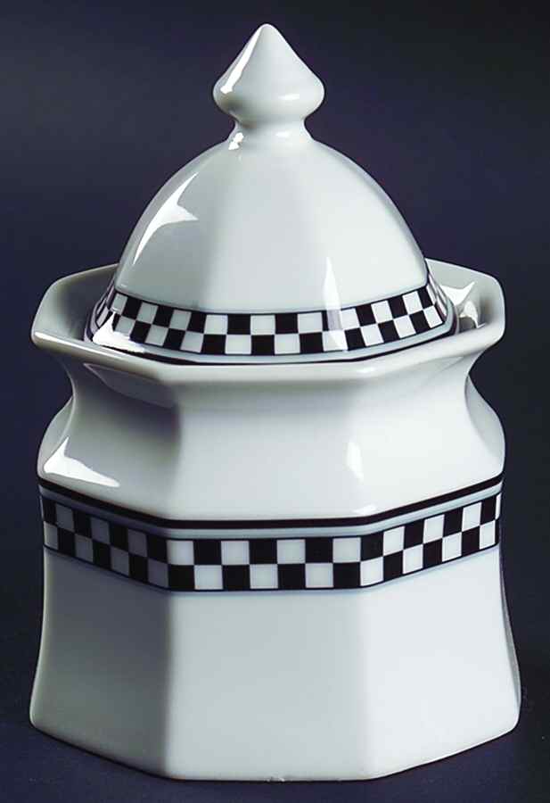Country Cafe Black Sugar Bowl & Lid by Studio Nova-1