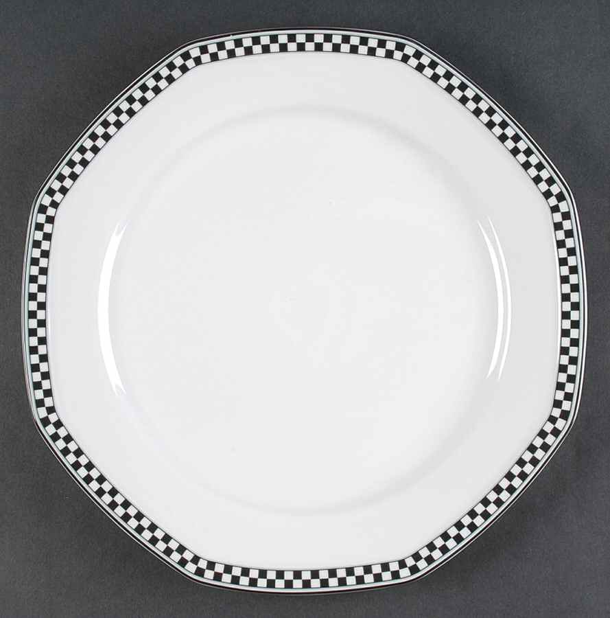 Country Cafe Black 11" Chop Plate (Round Platter) by Studio Nova-1