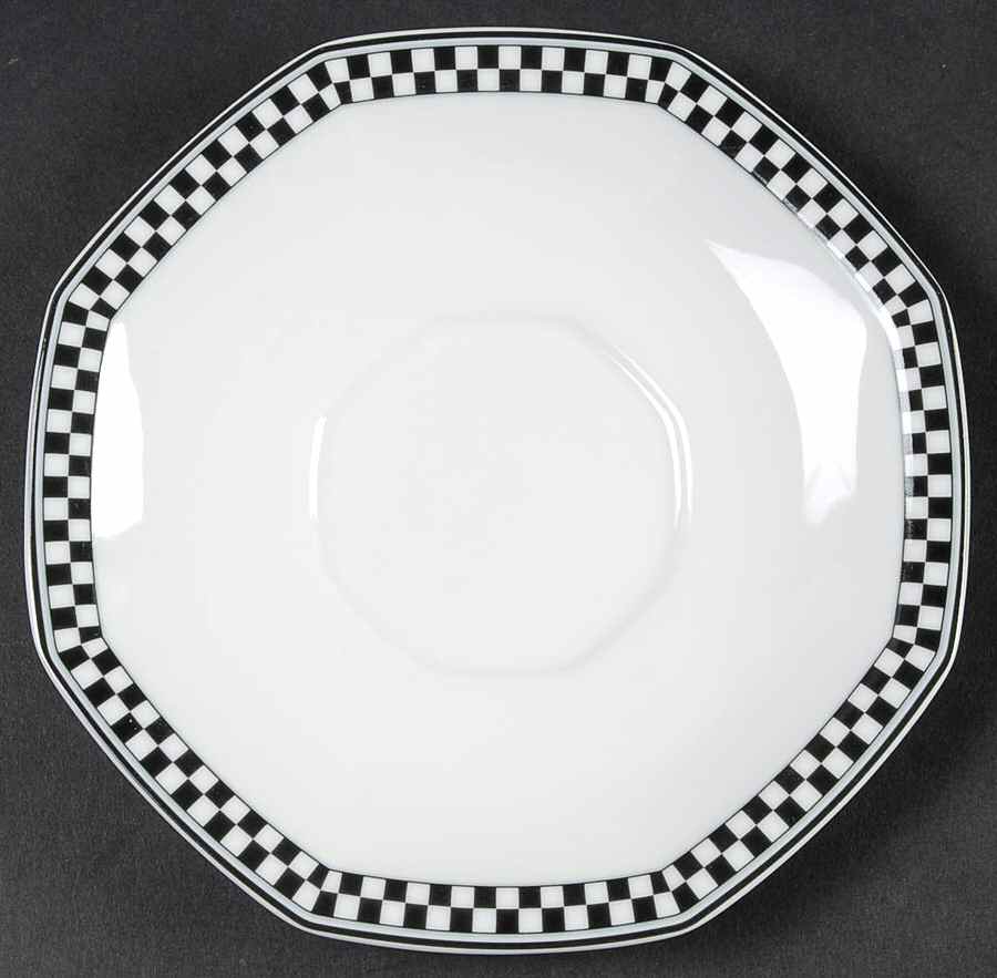 Country Cafe Black Saucer by Studio Nova-1