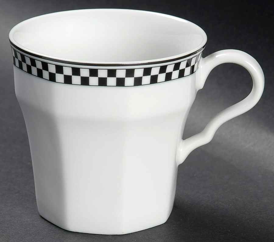 Country Cafe Black Flat Cup by Studio Nova-1