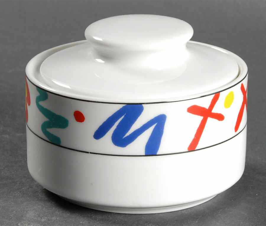 Color Mural Sugar Bowl & Lid by Studio Nova-1