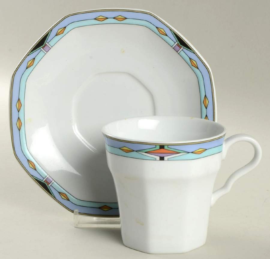 Contempra Flat Cup & Saucer Set by Studio Nova-1