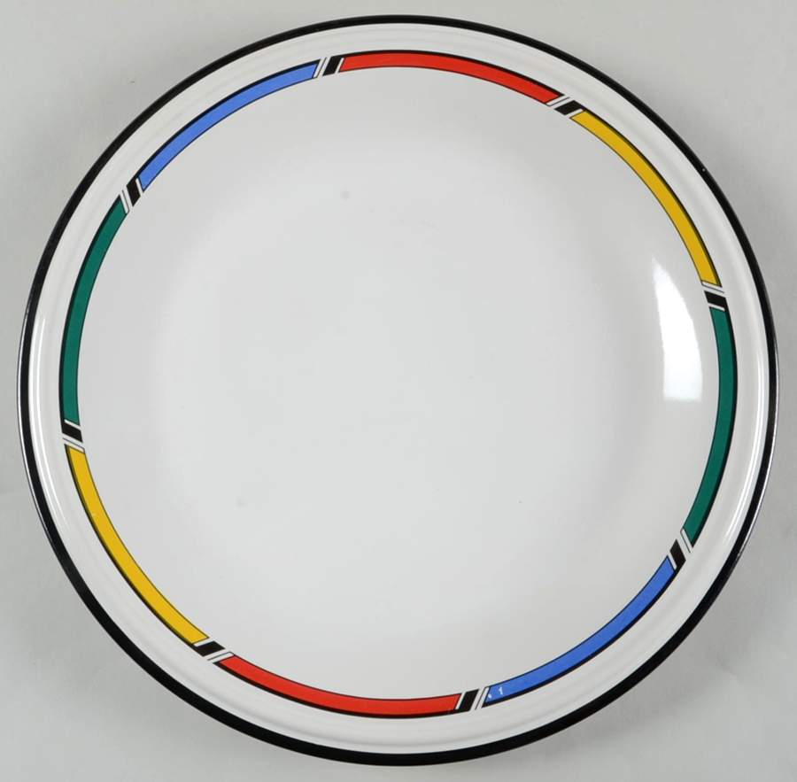 Color Rings 12" Chop Plate (Round Platter) by Studio Nova-1