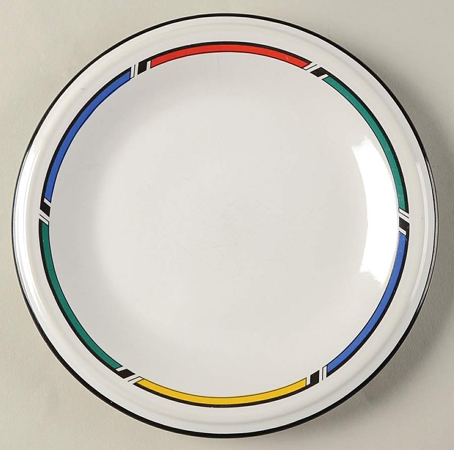 Color Rings Salad Plate by Studio Nova-1