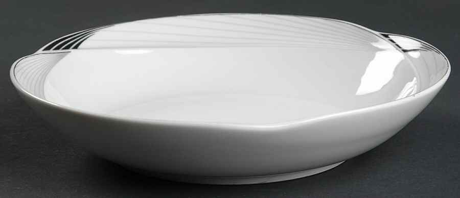 Cortina Swirl Black Coupe Soup Bowl by Studio Nova-1