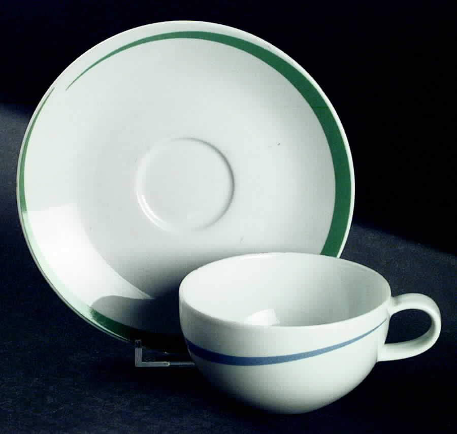 Cycles Flat Cup & Saucer Set by Studio Nova-1
