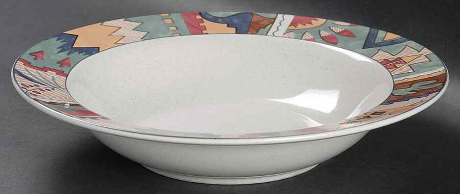 Deer Run Rim Soup Bowl by Studio Nova-1